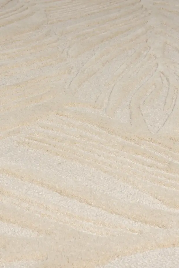 Modern Wollen vloerkleed - Lino Leaf Naturel / Crème Modern Wollen vloerkleed - Lino Leaf Naturel / Crème