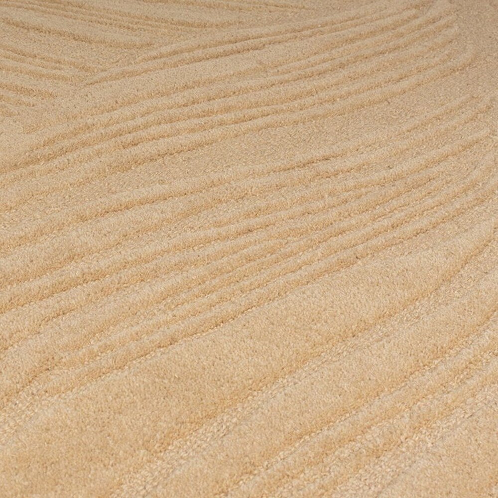 Modern Wollen vloerkleed - Lino Leaf Beige Modern Wollen vloerkleed - Lino Leaf Beige