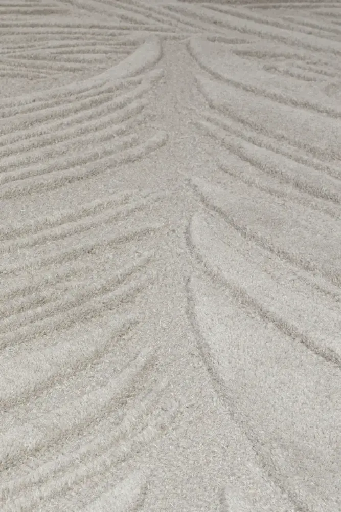 Modern Wollen vloerkleed - Lino Leaf Grijs
