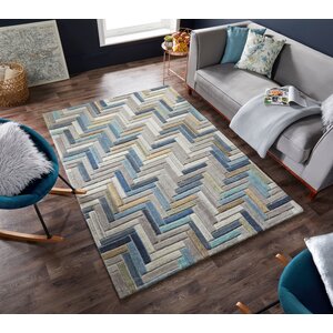 flycarpets RUSSO VLOERKLEED LAAGPOLIG - 100% WOL - GEO MODERN - NATUREL / MULTI