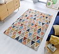 Moretz vloerkleed - Laagpolig - 100% Wol - Geo Modern - Multi