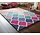 Reverie vloerkleed - Laagpolig - 100% Wol - Barok Design Modern - Roze / Blauw