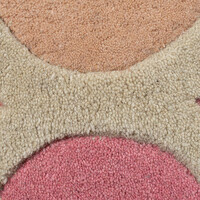 flycarpets REVERIE VLOERKLEED LAAGPOLIG - 100% WOL - BAROK DESIGN MODERN - ROZE / BLAUW