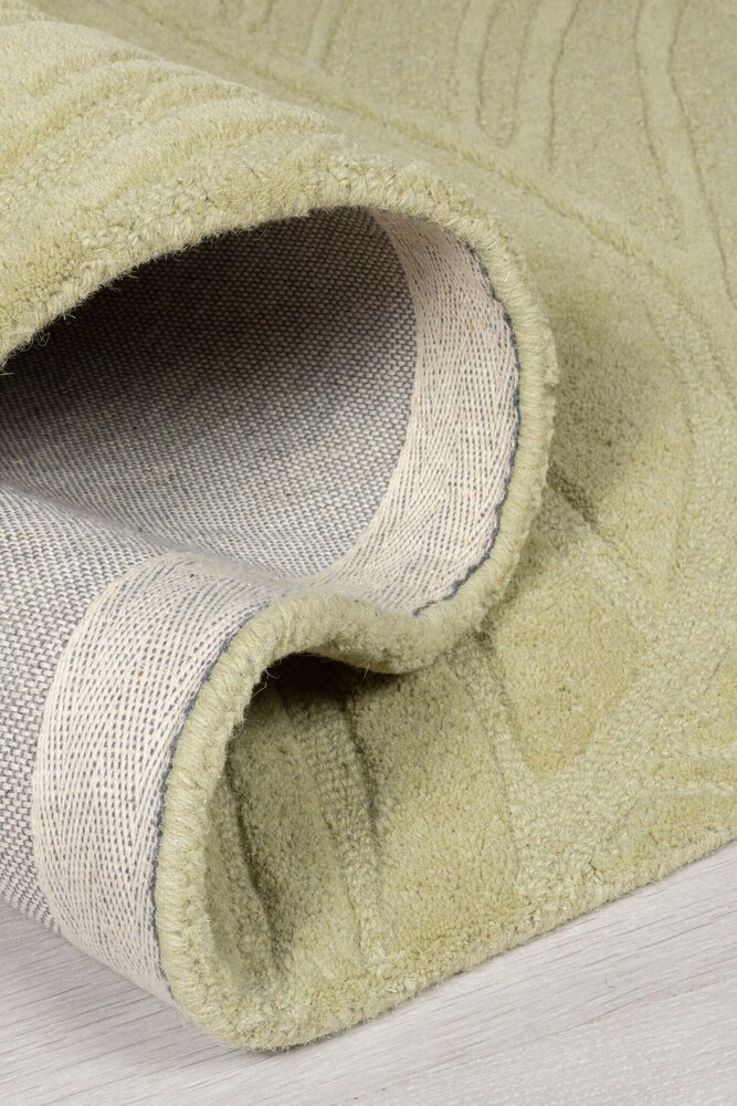 Rond	Modern Wollen vloerkleed - Lino Leaf Salie Groen Rond	Modern Wollen vloerkleed - Lino Leaf Salie Groen