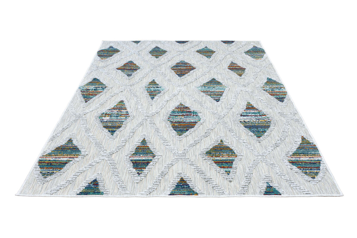 Lilah Indoor & Outdoor Multi vloerkleed - Geruit