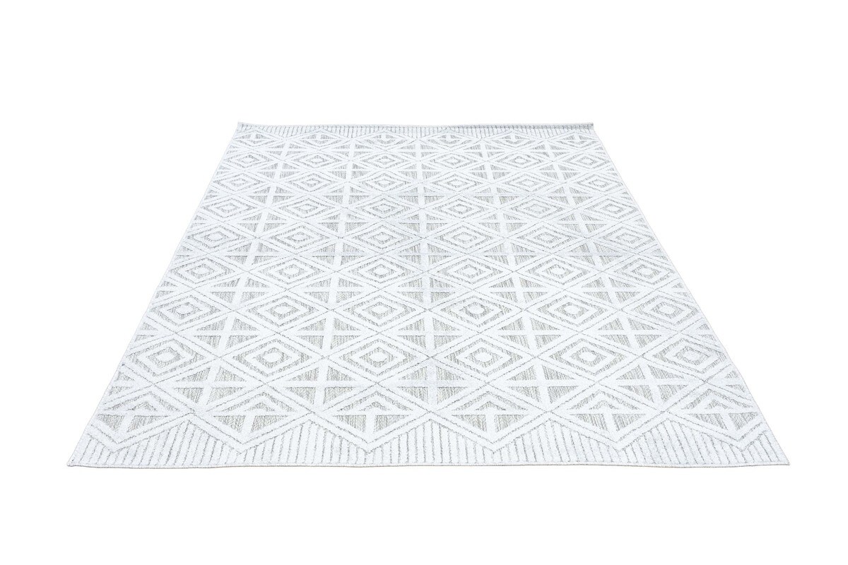 Lilah Indoor & Outdoor Grijs vloerkleed - Geruit