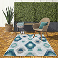 Lilah Indoor & Outdoor Blauw vloerkleed - Boho