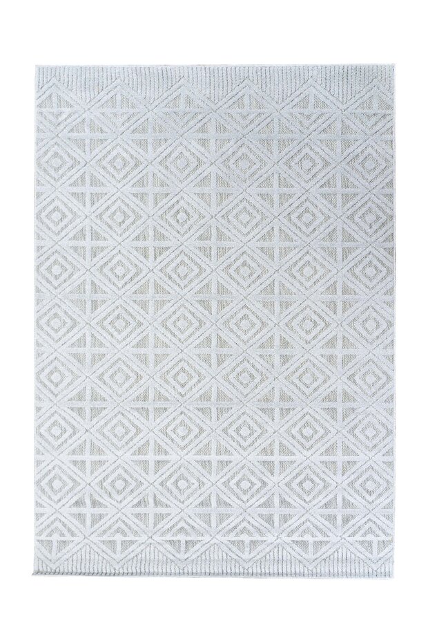 Lilah Indoor & Outdoor Grijs vloerkleed - Geruit