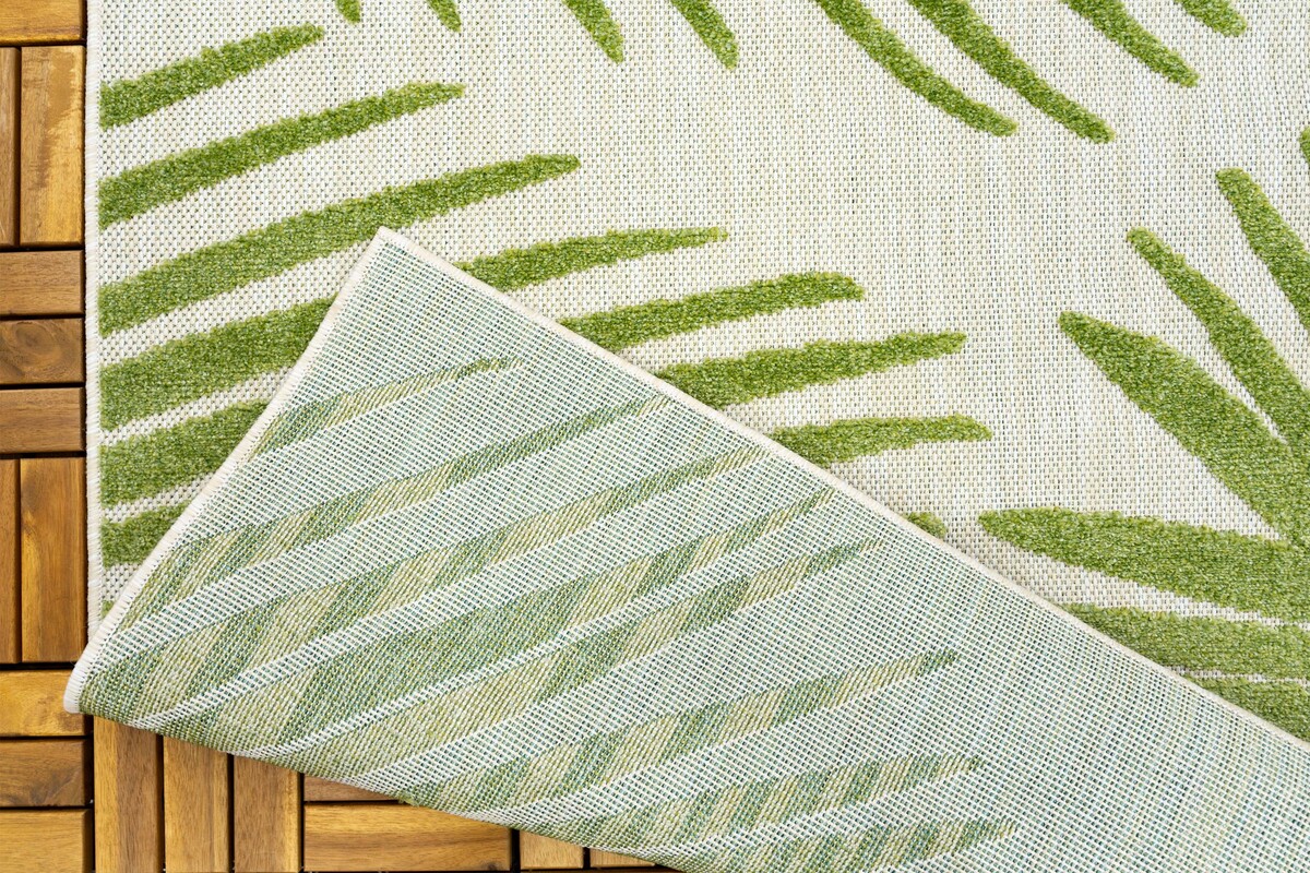 Lilah Indoor & Outdoor Groen vloerkleed - Gebloemd