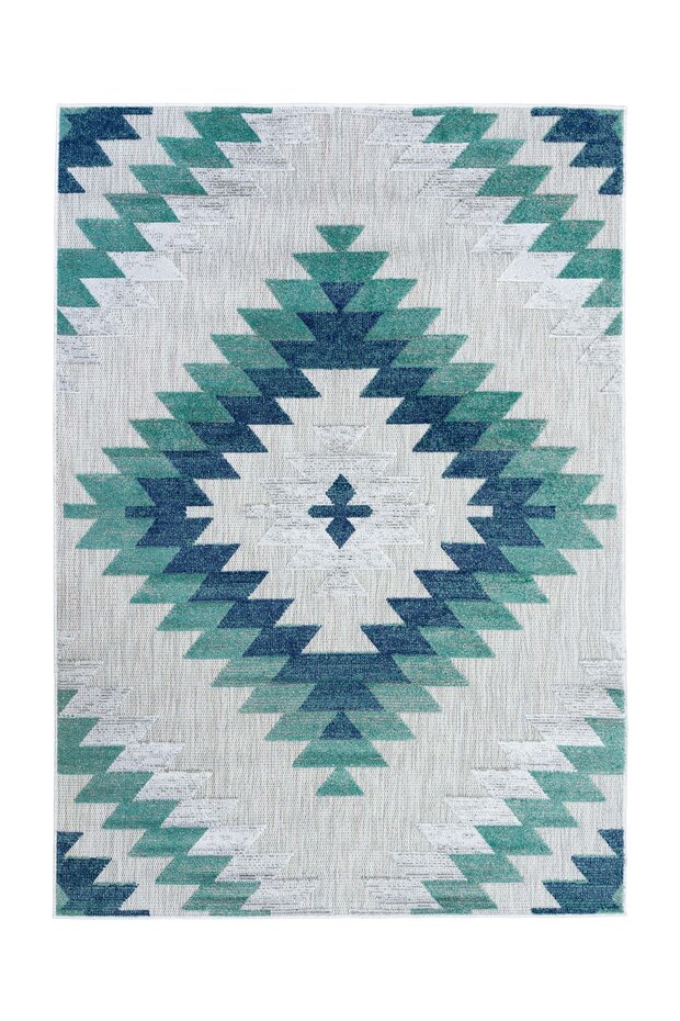 Lilah Indoor & Outdoor Blauw vloerkleed - Boho Lilah Indoor & Outdoor Blauw vloerkleed - Boho