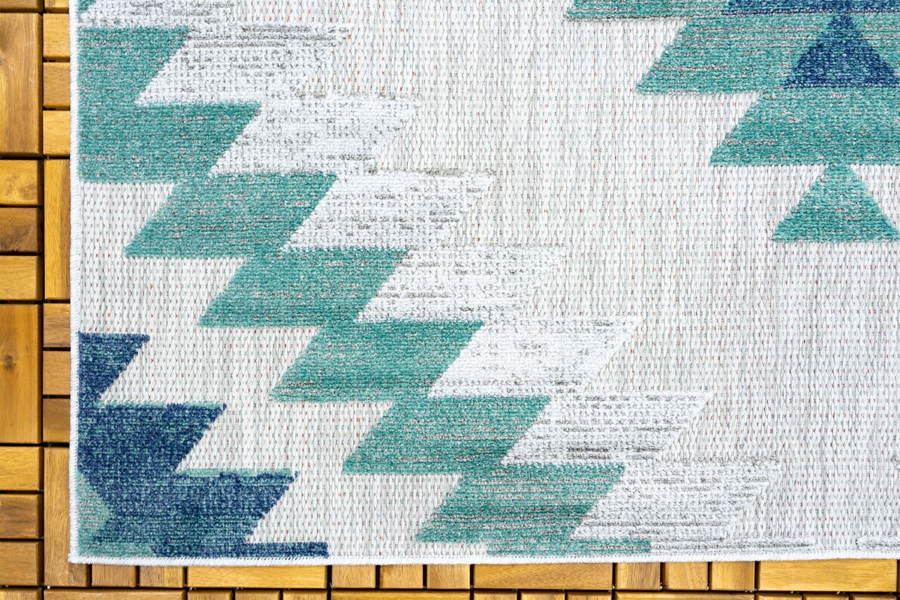 Lilah Indoor & Outdoor Blauw vloerkleed - Boho Lilah Indoor & Outdoor Blauw vloerkleed - Boho