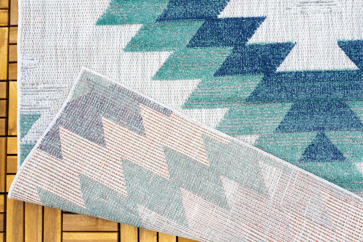 Lilah Indoor & Outdoor Blauw vloerkleed - Boho Lilah Indoor & Outdoor Blauw vloerkleed - Boho