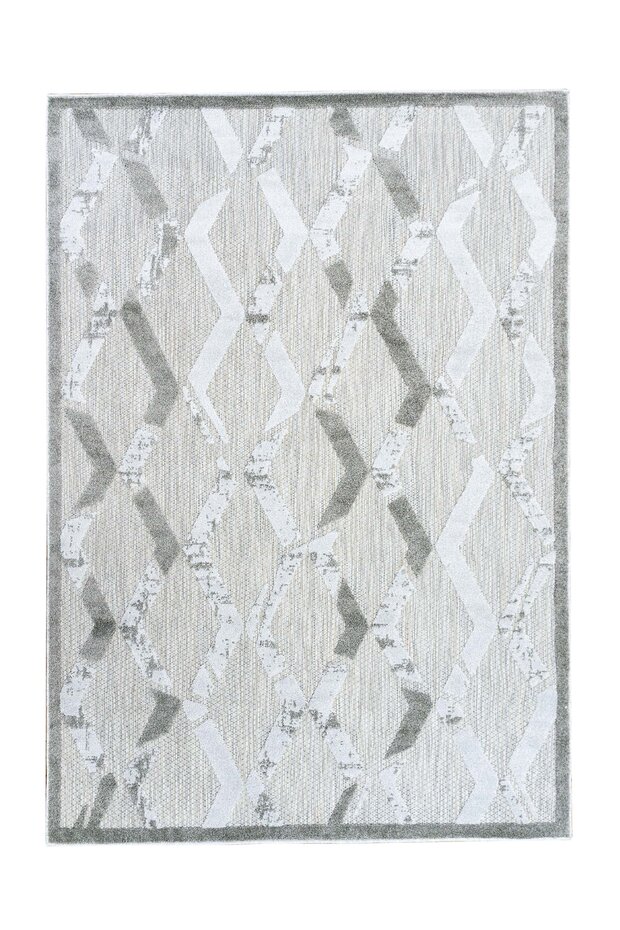 Lilah Indoor & Outdoor Grijs vloerkleed - Geruit
