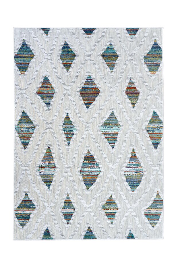Lilah Indoor & Outdoor Multi vloerkleed - Geruit