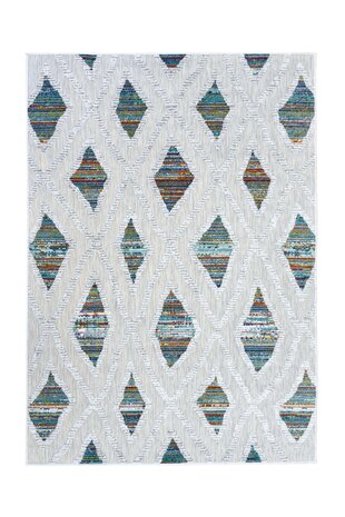 Lilah Indoor & Outdoor Multi vloerkleed - Geruit