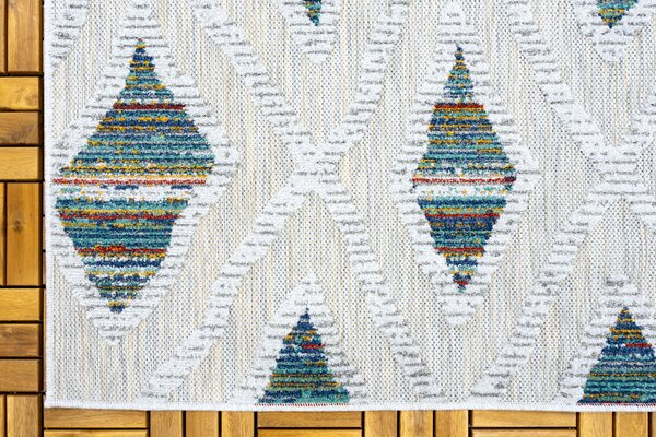 Lilah Indoor & Outdoor Multi vloerkleed - Geruit