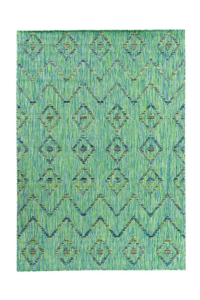 Lilah Indoor & Outdoor Groen vloerkleed - Geruit Lilah Indoor & Outdoor Groen vloerkleed - Geruit