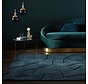 Shard vloerkleed - Laagpolig - 100% Wol - Geo Modern - Petrol