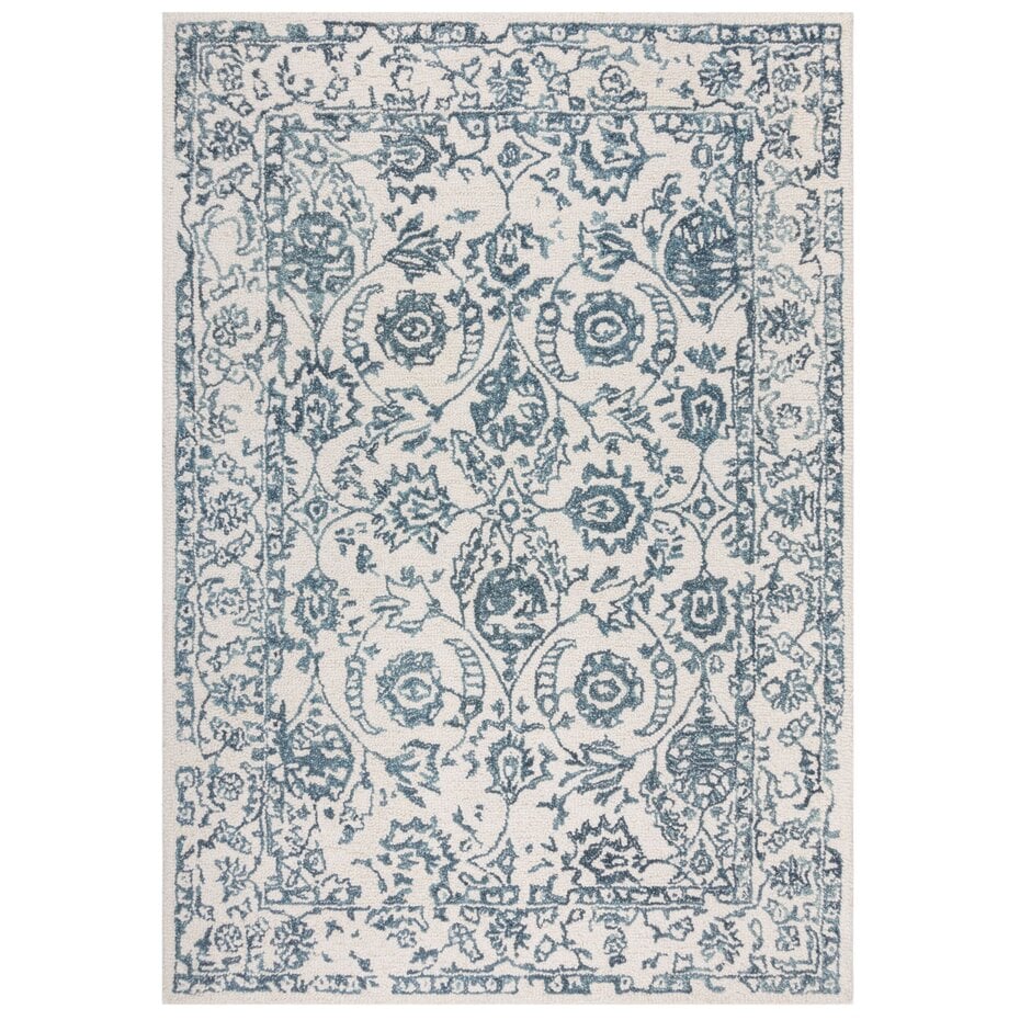 Yasmin Vintage Laagpolig - 100% Wol - Blauw