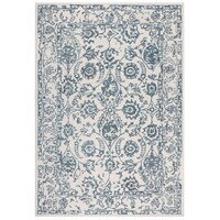 flycarpets YASMIN VINTAGE LAAGPOLIG - 100% WOL - BLAUW