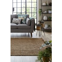 flycarpets JUTE BOUCLE VLOERKLEED LAAGPOLIG - 100% JUTE  - MODERN - LAAGPOLIG - NATUREL / BEIGE