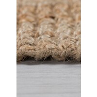 flycarpets JUTE BOUCLE VLOERKLEED LAAGPOLIG - 100% JUTE  - MODERN - LAAGPOLIG - NATUREL / BEIGE