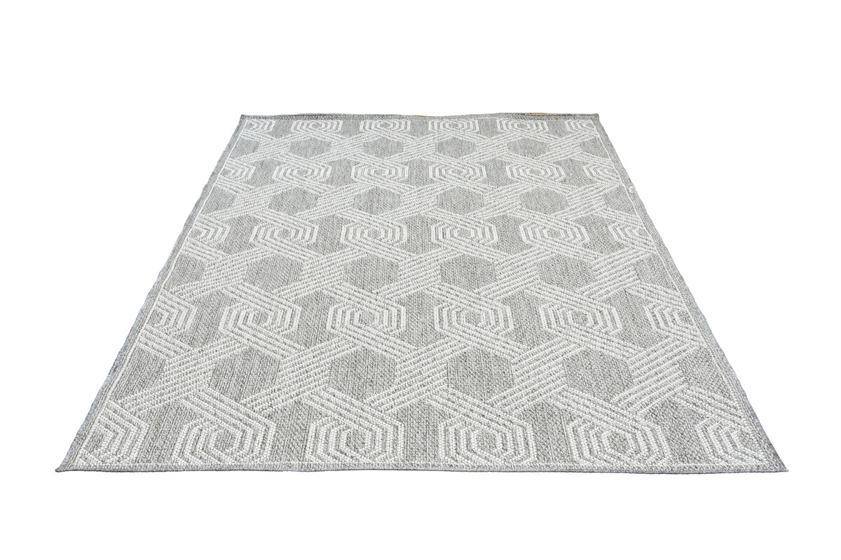Belize Indoor & Outdoor Grijs vloerkleed - Belize Indoor & Outdoor Grijs vloerkleed -
