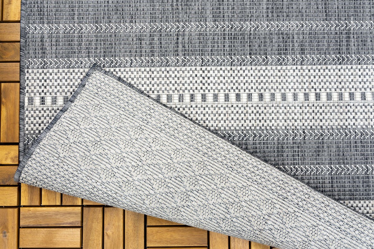 Rio Buitenkleed Indoor & Outdoor Antraciet / Beige