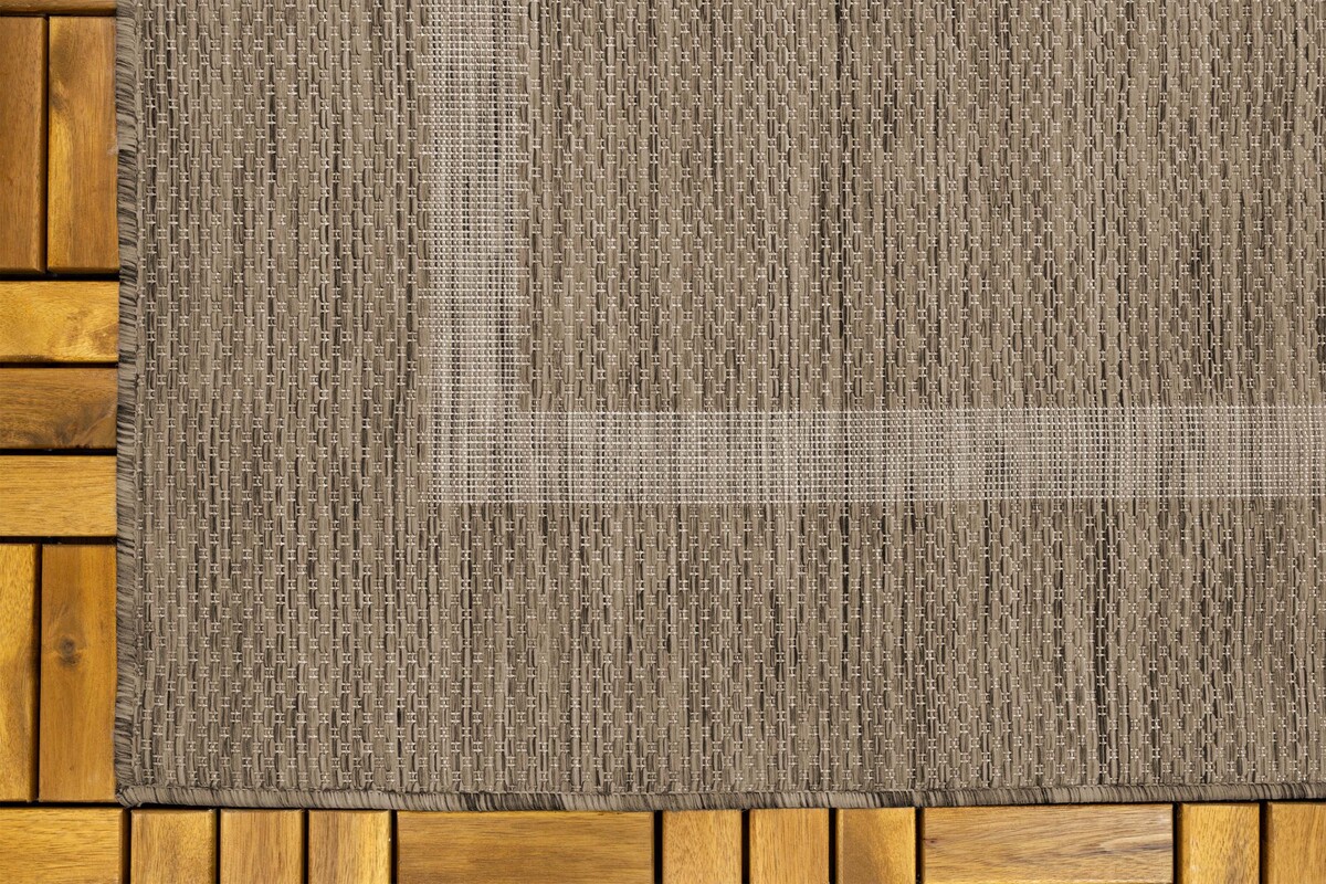 Effen buitenkleed - Capri Bruin