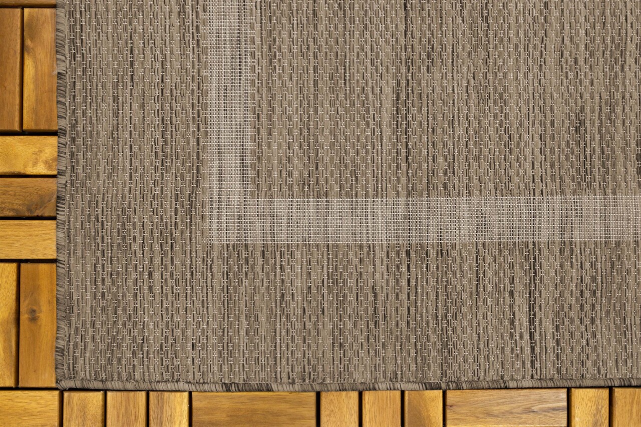Effen buitenkleed - Capri Bruin