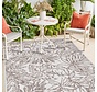 Lora Buitenkleed Gebloemd Beige vloerkleed - Voor Binnen & Buiten