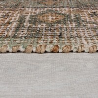 flycarpets SELENA VLOERKLEED LAAGPOLIG - JUTE VINTAGE - GROEN