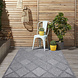 Caprenia Buitenkleed Geruit Donkergrijs vloerkleed - Indoor & Outdoor Caprenia Buitenkleed Geruit Donkergrijs vloerkleed - Indoor & Outdoor