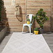 Caprenia Buitenkleed Geruit Crème vloerkleed - Indoor & Outdoor Caprenia Buitenkleed Geruit Crème vloerkleed - Indoor & Outdoor