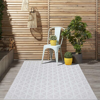 CAPRENIA BUITENKLEED ZILVER VLOERKLEED INDOOR & OUTDOOR