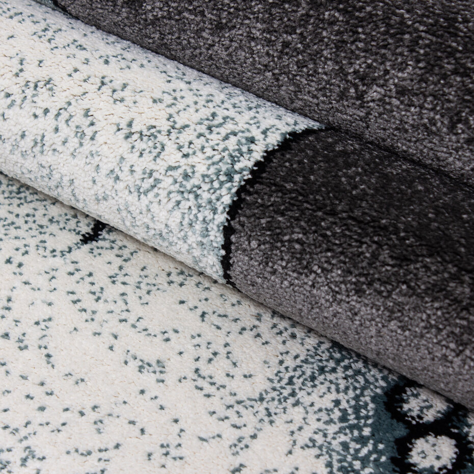 Kids Kinderkamer Olifant Blauw vloerkleed - Rond Kids Kinderkamer Olifant Blauw vloerkleed - Rond