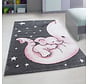 Kids Kinderkamer Olifant Roze vloerkleed -
