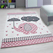 Kids Kinderkamer Olifant Roze vloerkleed - Kids Kinderkamer Olifant Roze vloerkleed -