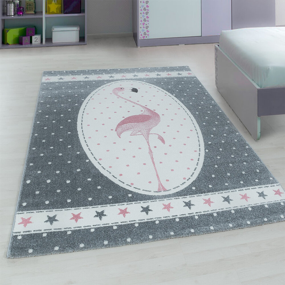 KIDS KINDERKAMER FLAMINGO ROZE VLOERKLEED