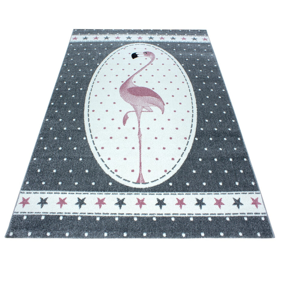 Kids Kinderkamer Flamingo Roze vloerkleed -