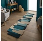 Loper Abstract Modern Stracto Collage - Organische Vorm - Petrol 60X230 Cm