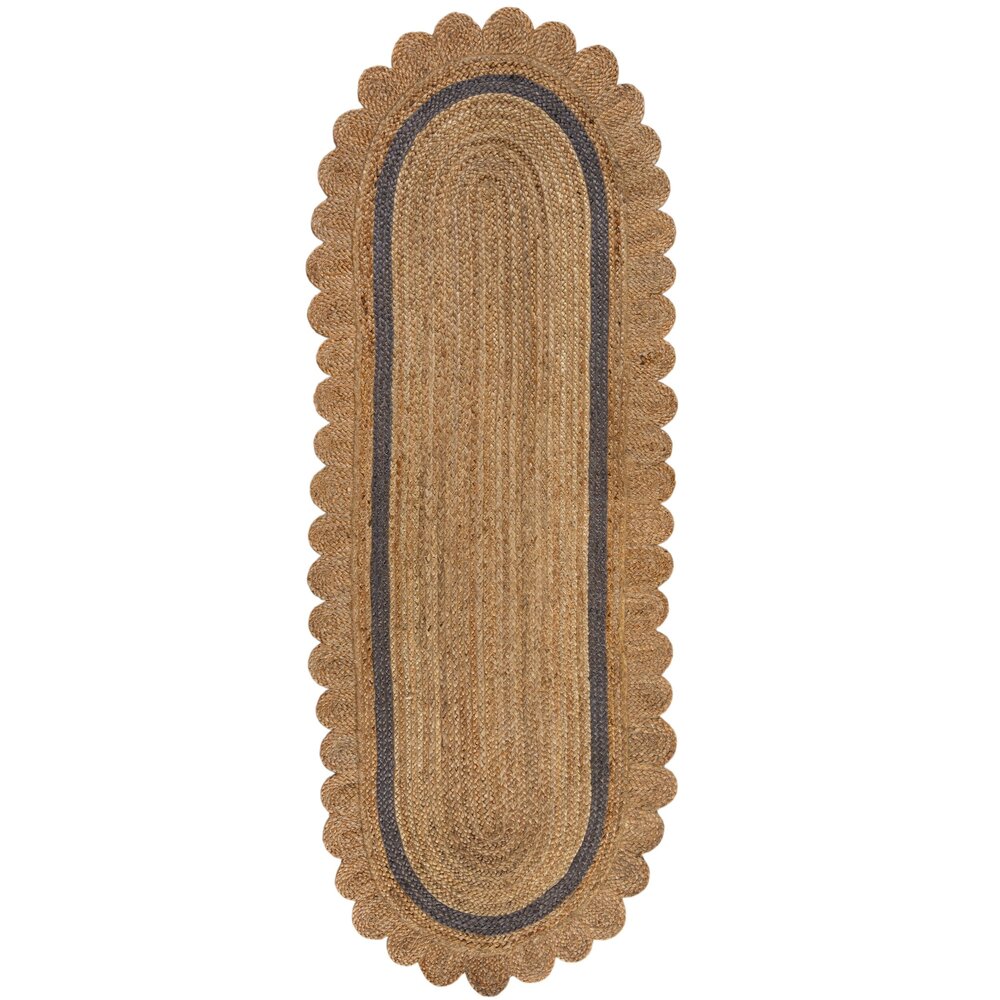 Loper - Grace Modern Jute Naturel / Grijs Loper - Grace Modern Jute Naturel / Grijs