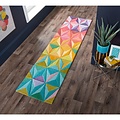Loper - Reverie Modern Laagpolig - 100% Wol - Multi 60X230 Cm