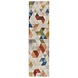 Loper - Amari Modern Laagpolig - 100% Wol - Driehoek Design - Naturel / Multi 60X230 Cm Loper - Amari Modern Laagpolig - 100% Wol - Driehoek Design - Naturel / Multi 60X230 Cm