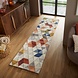 Loper - Amari Modern Laagpolig - 100% Wol - Driehoek Design - Naturel / Multi 60X230 Cm Loper - Amari Modern Laagpolig - 100% Wol - Driehoek Design - Naturel / Multi 60X230 Cm