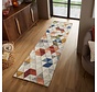 Loper - Amari Modern Laagpolig - 100% Wol - Driehoek Design - Naturel / Multi 60X230 Cm