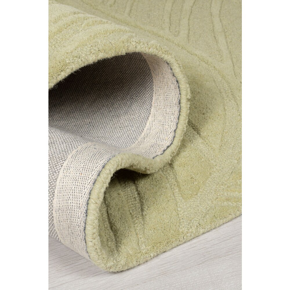 Flycarpets MODERNE LOPER WOL - LINO LEAF SALIE GROEN