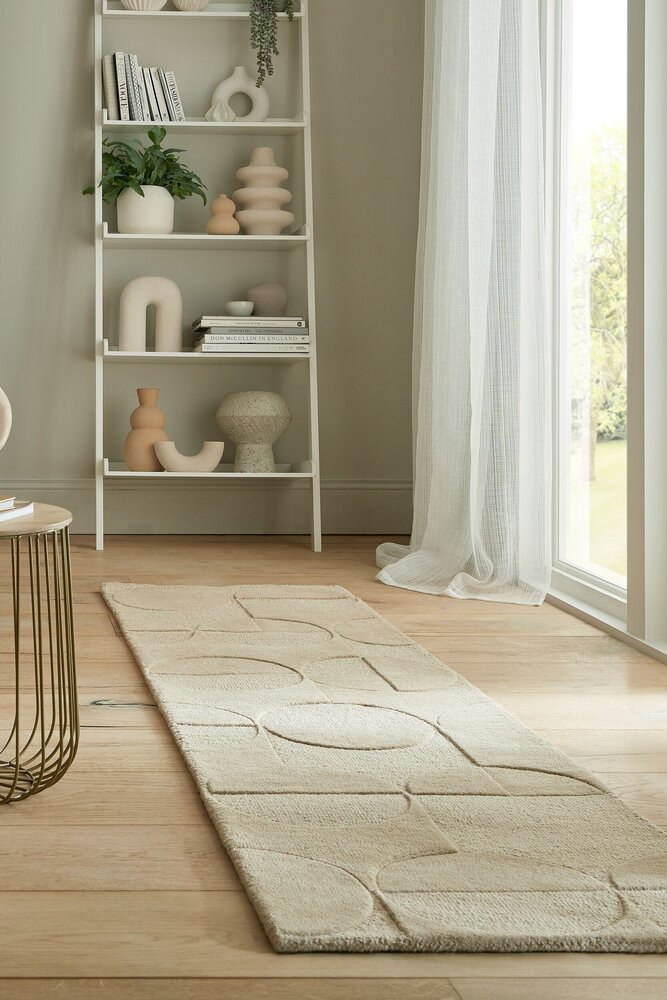 Modern Wollen Loper - Gigi Naturel / Beige Modern Wollen Loper - Gigi Naturel / Beige