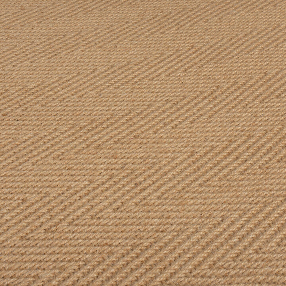 Loper - Kira Modern Jute Naturel / Groen