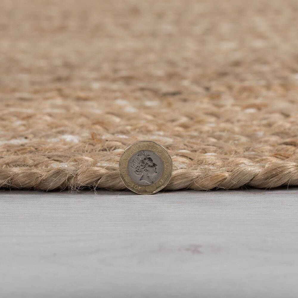 Flycarpets ROND JUTE VLOERKLEED - CAPRI NATUREL